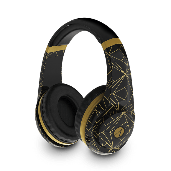 Classic Gold Abstract Edition Multiformat Gaming Headset - KOODOO