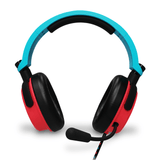 4Gamers C6-100 Gaming Headset for Switch, XBOX, PS4/PS5, PC - Neon Blue/Red - KOODOO
