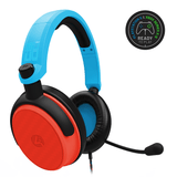 4Gamers C6-100 Gaming Headset for Switch, XBOX, PS4/PS5, PC - Neon Blue/Red - KOODOO