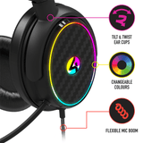4Gamers C6-100 Light Up Gaming Headset for XBOX, PS4/PS5, Switch, PC - KOODOO