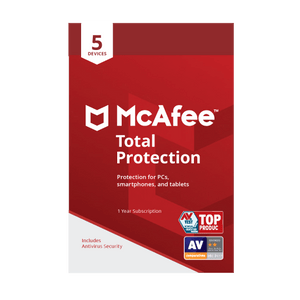 McAfee 2019 Total Protection 5 Devices ZA ESD - Digital code will be emailed - KOODOO