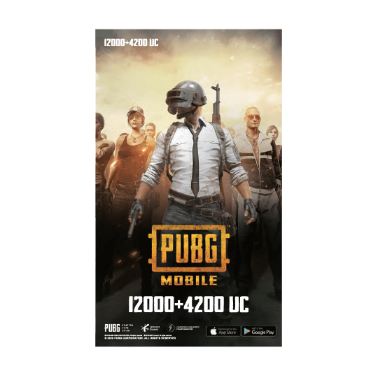 PUBG 12000+4200 UC - Digital code will be emailed - KOODOO