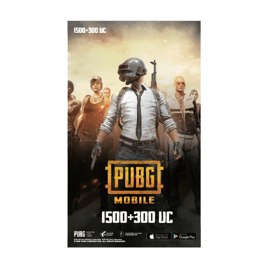 PUBG 1500+300 UC - Digital code will be emailed - KOODOO