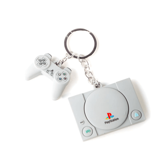 PlayStation - Console & Controller 3D Rubber Keychain - KOODOO