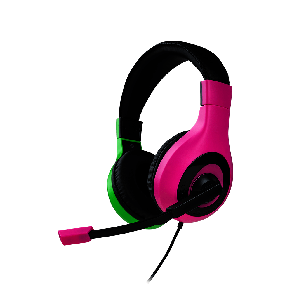 Stereo Gaming Headset- Nacon Bigben-  NINTENDO SWITCH - Pink and Green - KOODOO