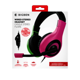 Stereo Gaming Headset- Nacon Bigben-  NINTENDO SWITCH - Pink and Green - KOODOO