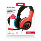 Stereo Gaming Headset- Nacon Bigben- NINTENDO SWITCH - Red and Blue - KOODOO