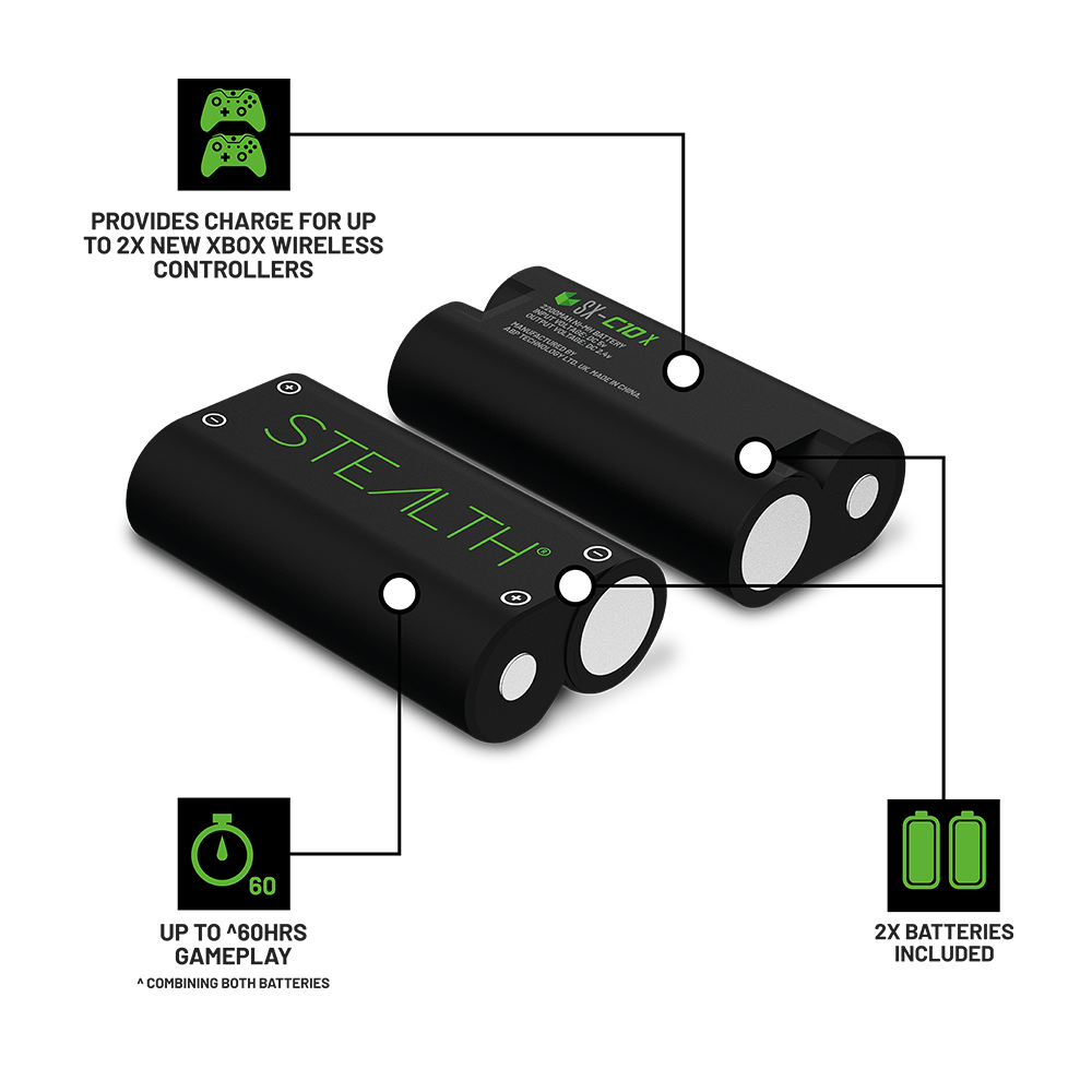 Series X Twin Rechargeable Battery Packs - White - KOODOO