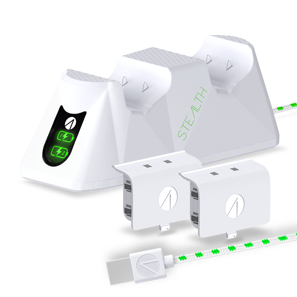 Series X Twin Battery Packs & Charging Dock - White - KOODOO