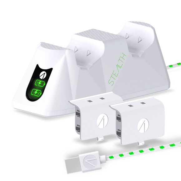 Series X Twin Battery Packs & Charging Dock - White - KOODOO