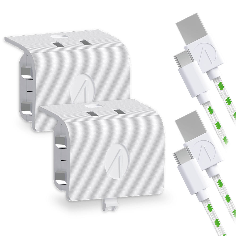 Series X Twin Play & Charge Battery Packs - White - KOODOO