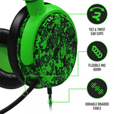 Multiformat Stereo Gaming Headset - C6-100  Digital Green - KOODOO