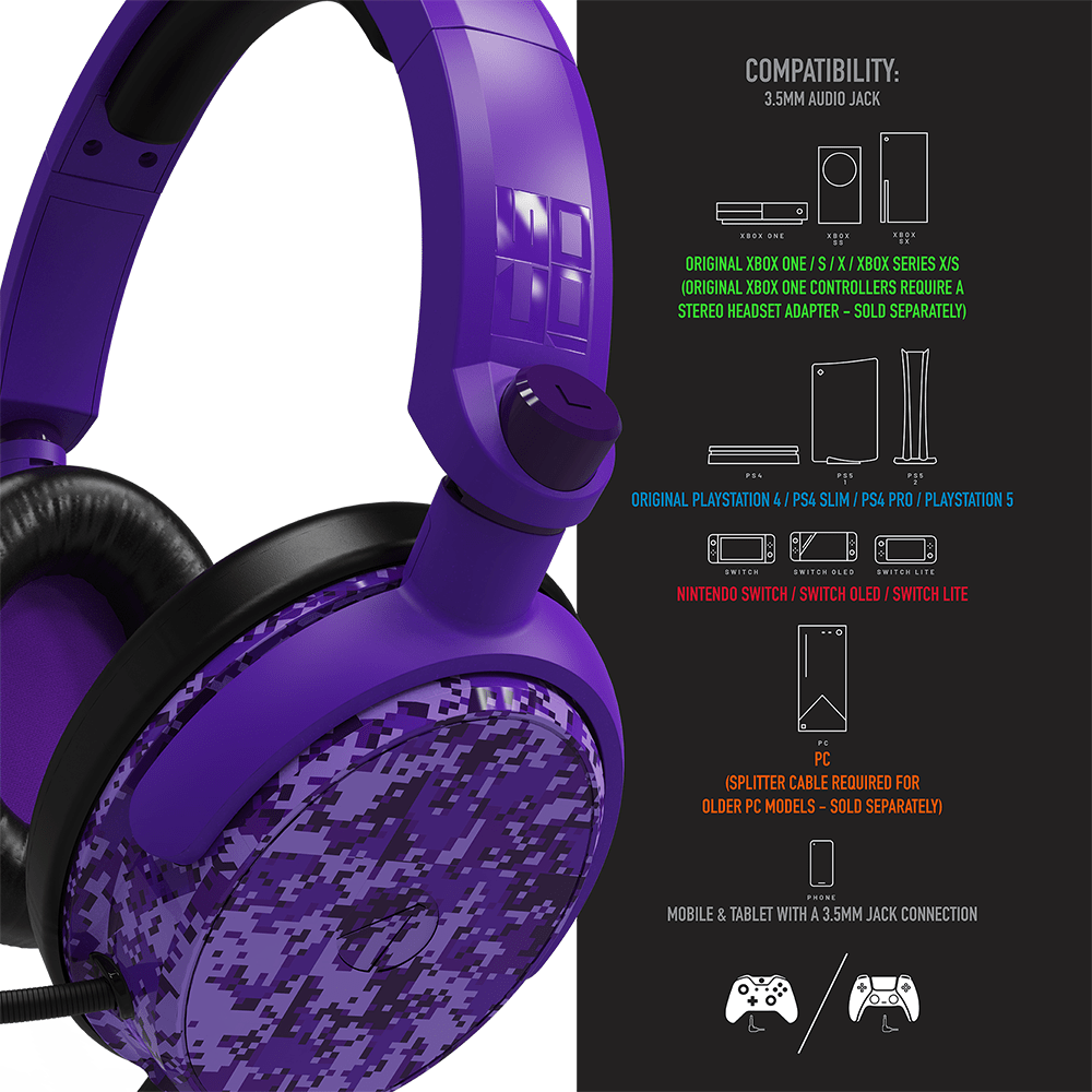Purple xbox one headset shop