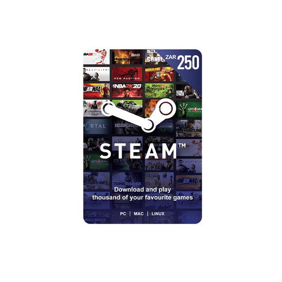 Steam ZAR 250 Gift Card. Digital code will be emailed - KOODOO