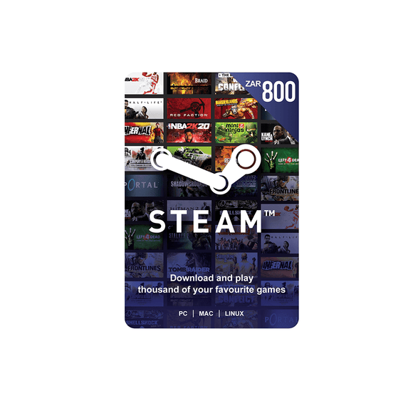 Steam ZAR 800 Gift Card. Digital code will be emailed - KOODOO
