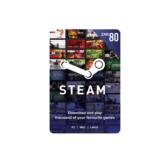 Steam ZAR 80 Gift Card. Digital code will be emailed - KOODOO