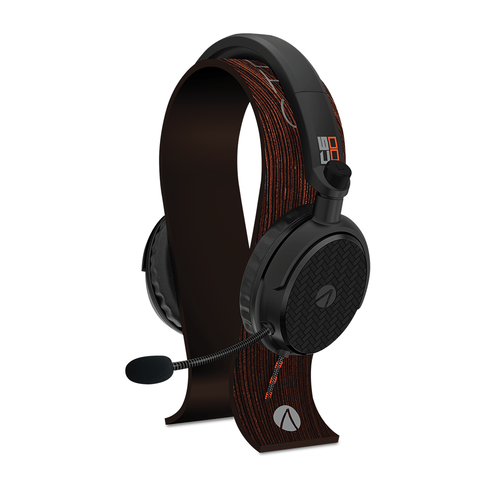 Multiformat Gaming Headset Stand - Wooden Effect - KOODOO